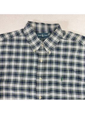 Polo Ralph Lauren Shirt Mens XL Classic Fit Button Down Long Sleeve Plaid Pony